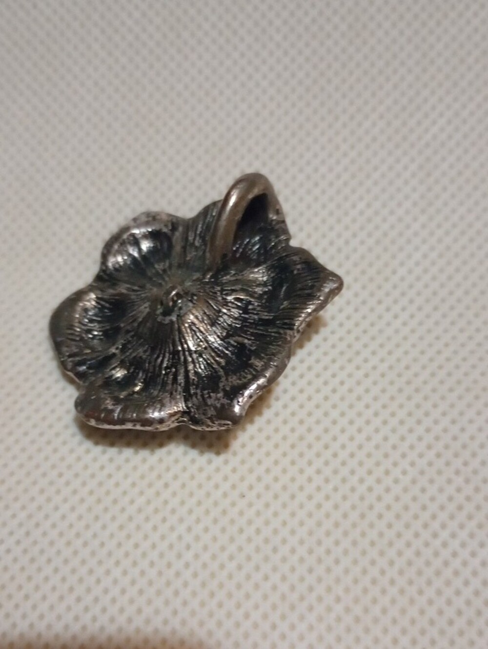 Silver Floral Statement Pendant - Women Accessories - Picture 2 of 3